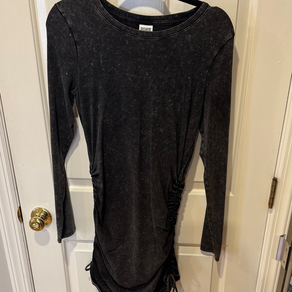 PINK Victoria's Secret Gray Acid Wash Dress